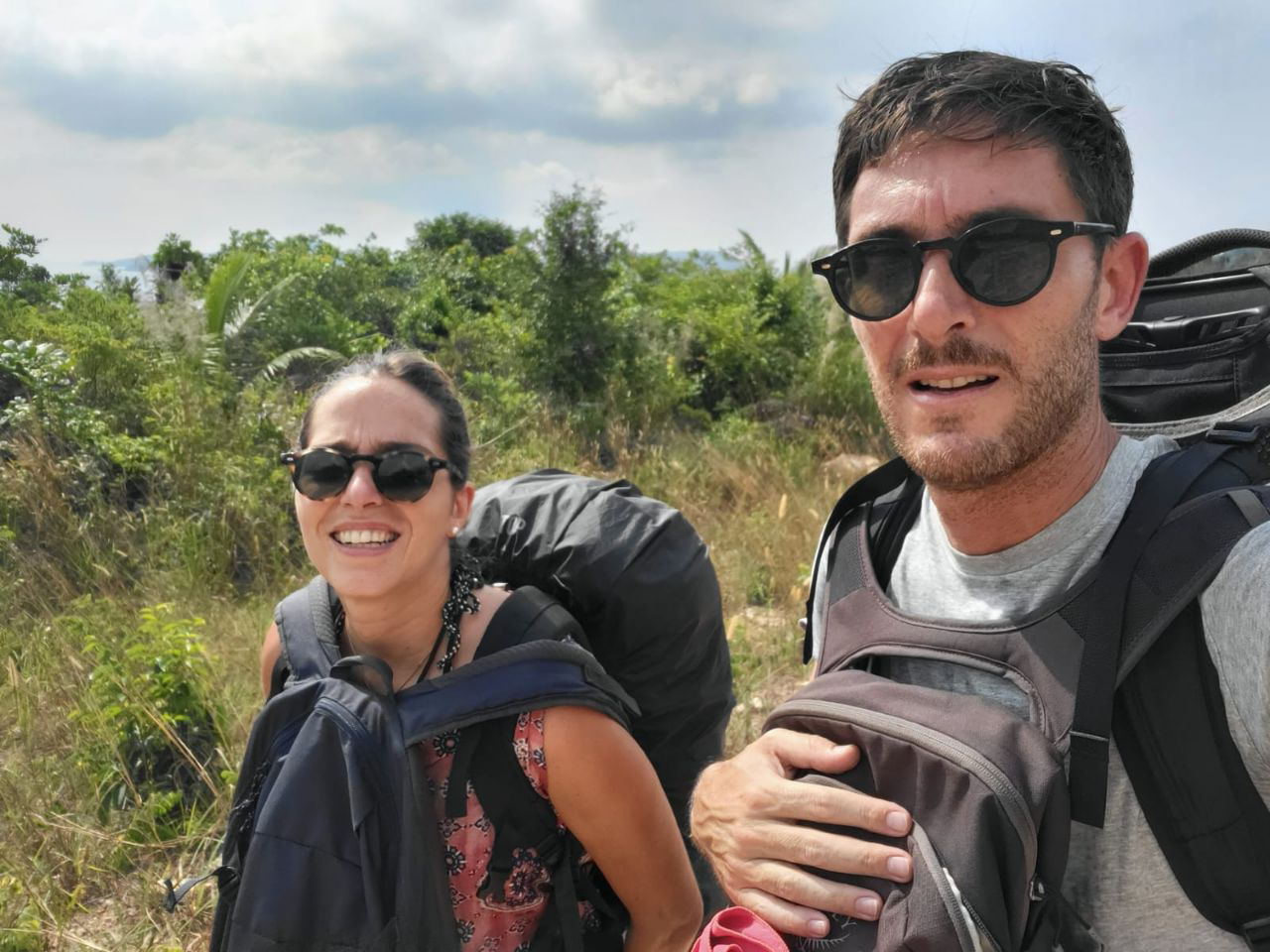 Sous 35 degrées les 20 kg sur le dos, ça pique.