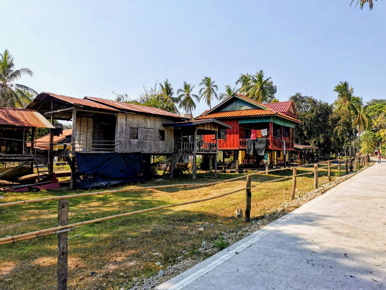 Les cases sur pilotis.