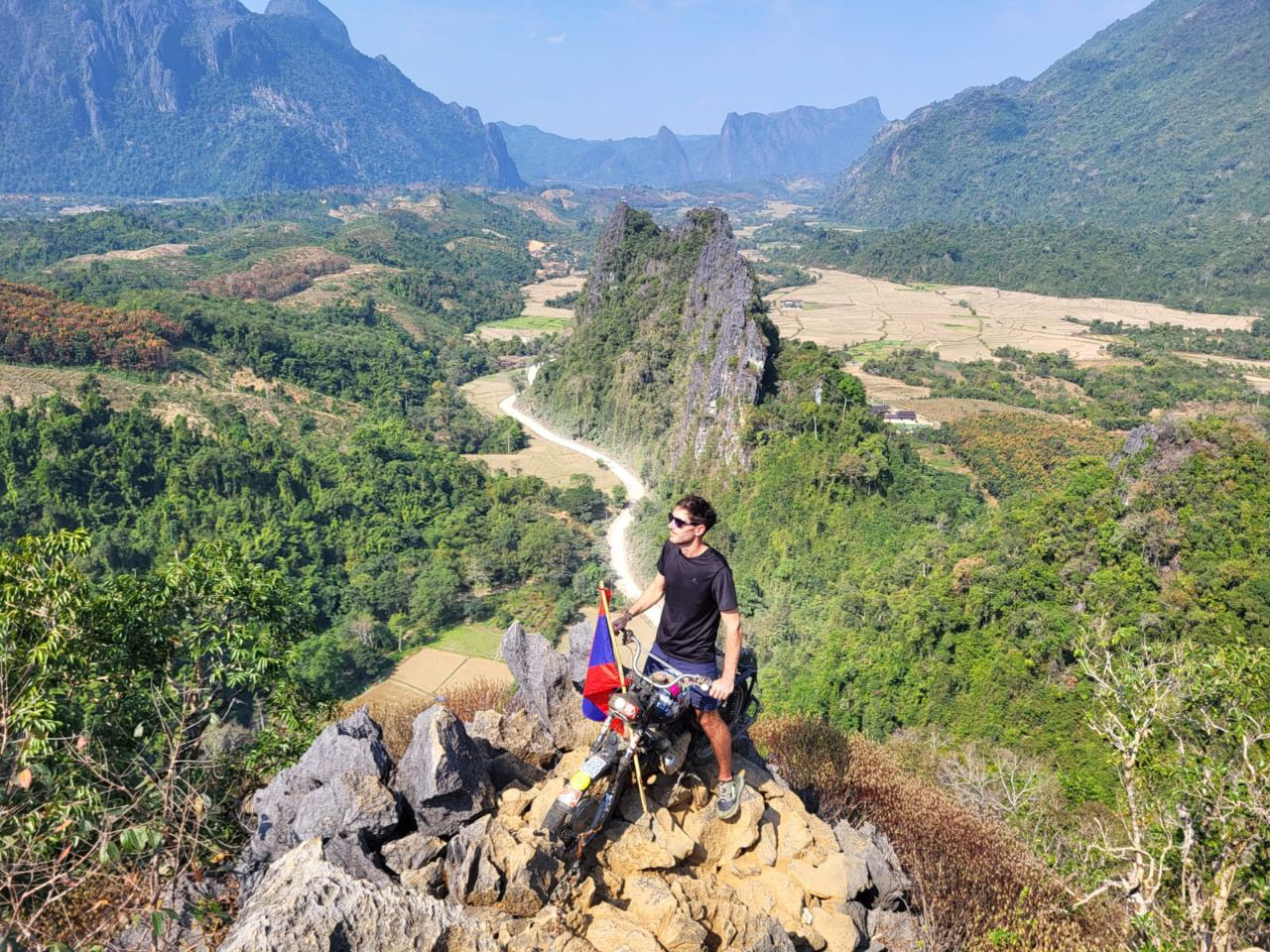 Le view point moto de Vang Vieng.