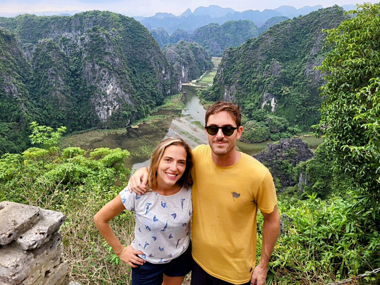 Après 500 marches content d'arriver en haut